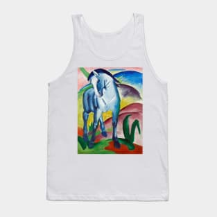 Blue horse art print by Franz Marc. Tank Top